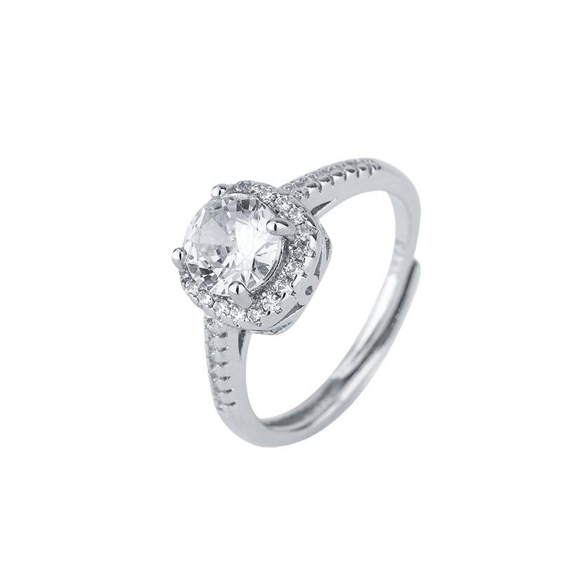 S925 Silver Diamond Ring for Women - Perfect Gift for Proposal, Wedding, Christmas, Valentine's Day