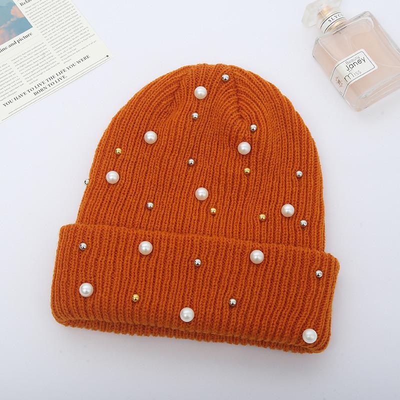 Knit Hat For Women Winter Pure Acrylic No Brim Beanie With Warmth And Sun Protection