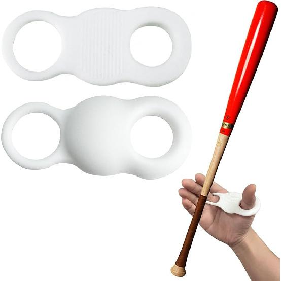 2 PCS Soft Silicone Baseball Thumb Guard for Batting, Reduces Bat Sting & Absorbs Shocks To Prevent Blisters, Swing Hitting Training Aid with Hand