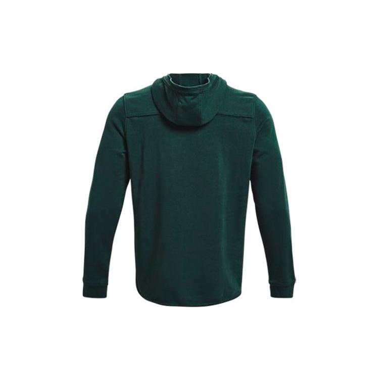 Under Armour Project Rock Sweatshirts Men's Green Hooded Moderate Regular 1361747-384