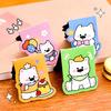 4Pcs Cartoon Magnetic Bookmark Cute Puppy Page Clips for Students Readers Non-Slip Reusable Reading Accessory for Journaling Office School Gifts