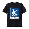 Mens Guitar T Shirt Guitarded Guitarist Black X Large Vintage Washed Streetwear Graphic Soft Homme Unisex Versatile Stretched