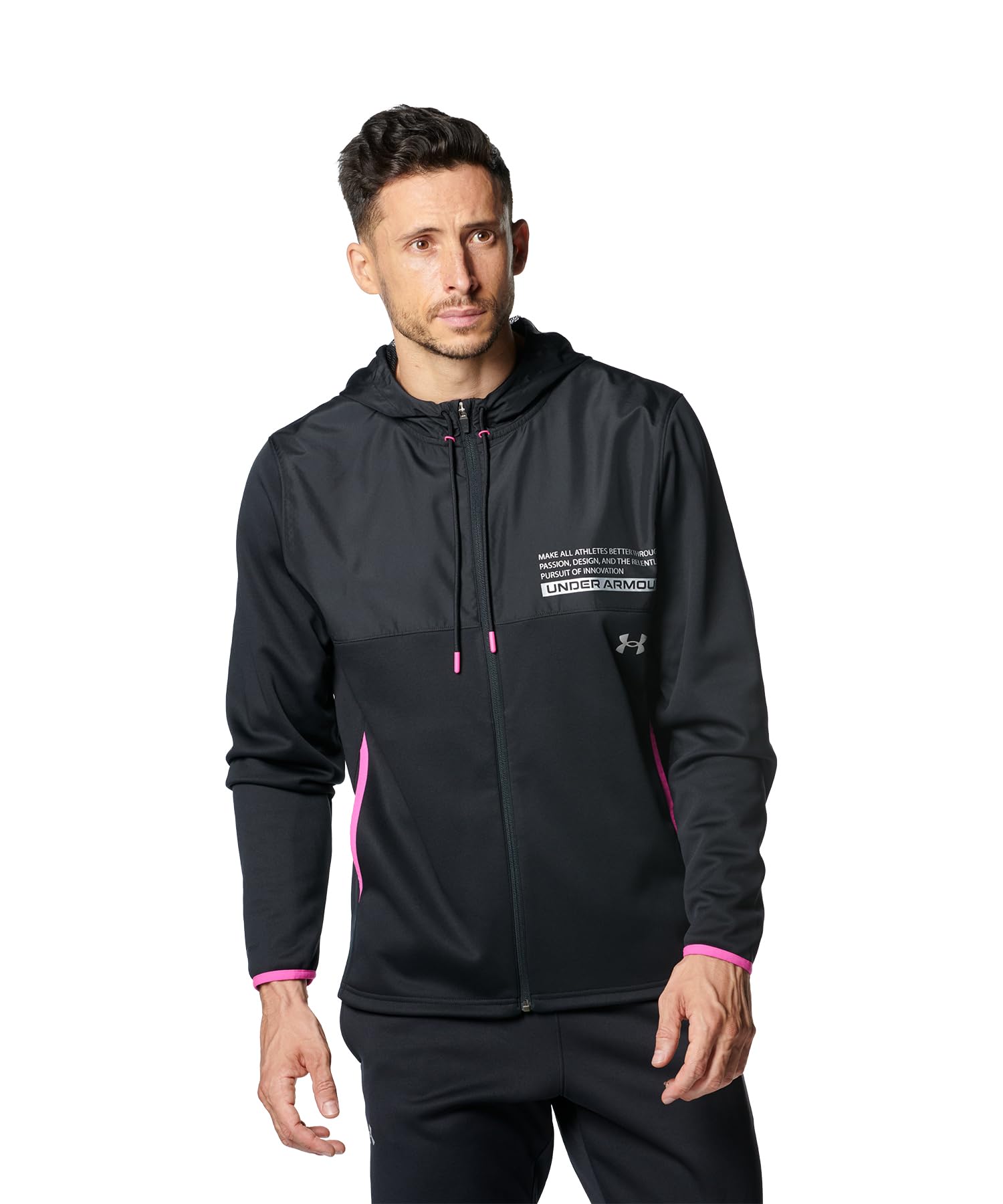 

UA ARMOUR FLEECE MAX FZ HD Черный MD [Under Armour] чёрный