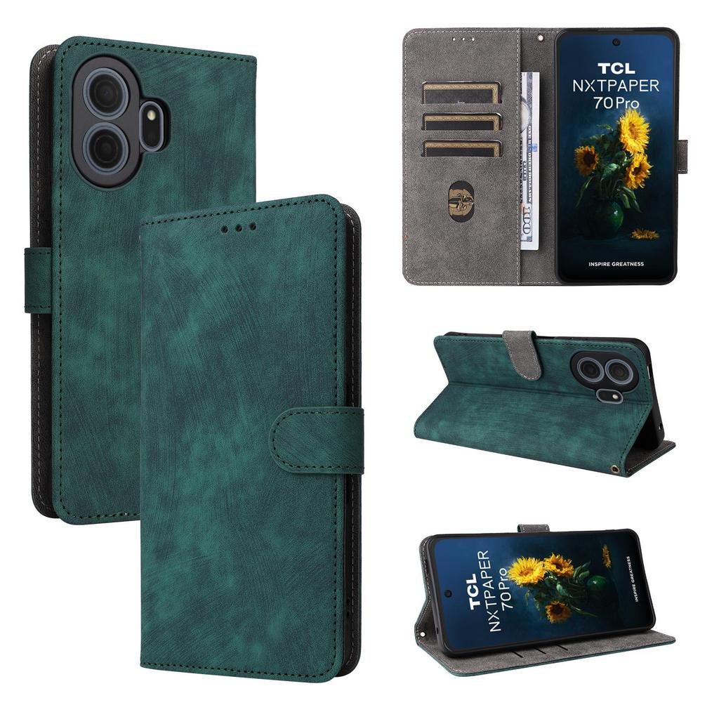 Flip Cover compatible for TCL NxtPaper 70 Pro PU Leather Phone Case Full-Body Protection with [RFID Blocking]