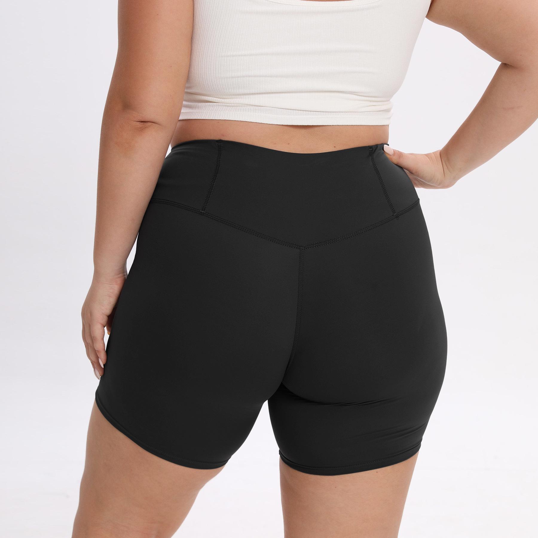 

Летние леггинсы с высокой талией большого размера для женщин - Эластичные брюки для йоги и спорта 3XL (suggested for 92.5-105 kg) чёрный