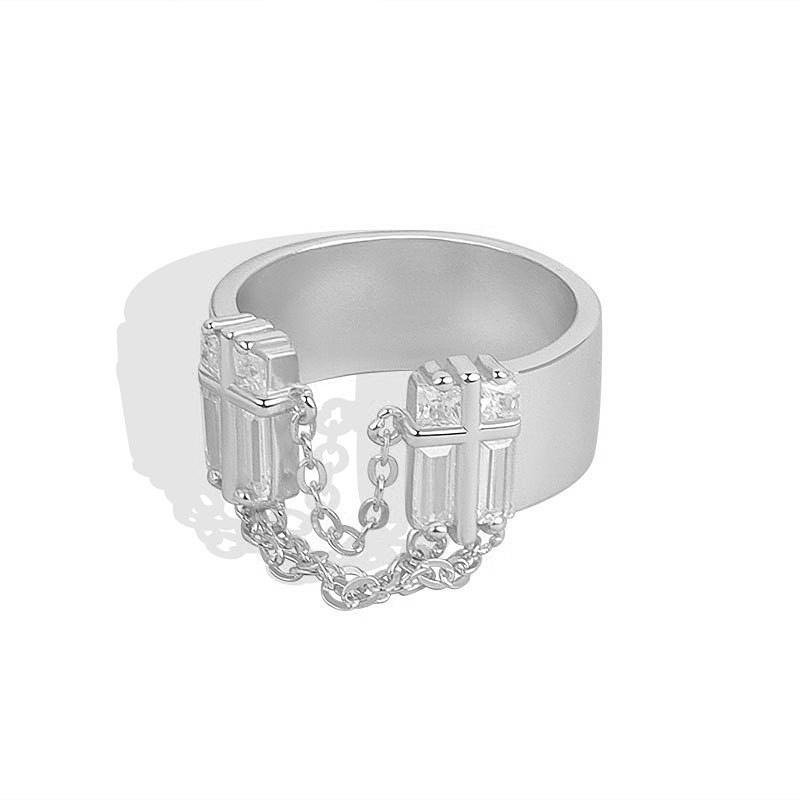 Lindon Classic Copper Alloy Zircon Ring Ladies Jewelry Wedding Promise Party Gift