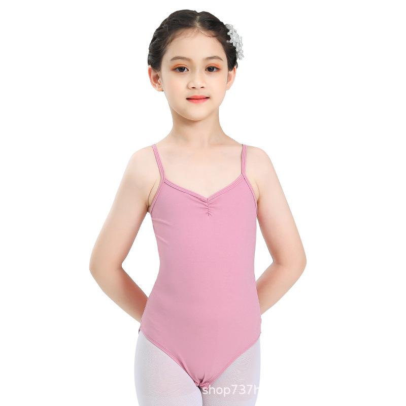 Girls' Strappy Dancewear: Ballet, Gymnastics & Chinese Dance Practice Outfit