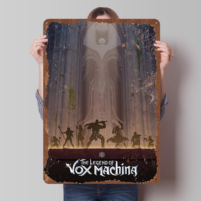 The Legend of Vox Machina Tinplate Posters Customizable Wall Art Retro Vintage Metal Tin Signs for Home and Decoration Gaming