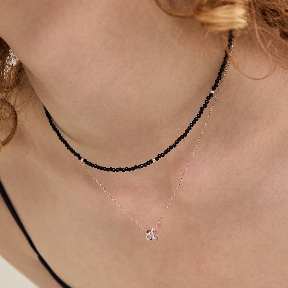 Lunne Silver 925 Midnight Black Onyx Necklace #Lsn73