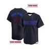 Maglia da Baseball da Uomo Ricamata Personalizzata con Nome e Numero Toronto Nero Scollo a V Manica Corta Personalizzata Bottoni Camicie Fai da Te