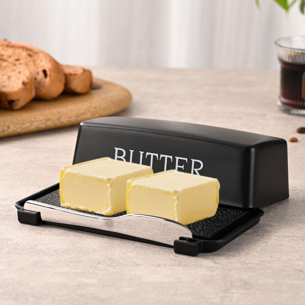 Food Grade Butter Storage Box Sealed Butter Cutter Box Multi-functional Cheese Dish  for Home