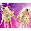 Dance Gloves Ladies Street Punk Stage Performance Thunderbolt Half Finger Gloves Nightclub Photography Leather Dance Gloves