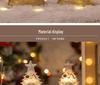 Christmas Tree Luminous Crystal Ball Ornament – Tabletop Snowing Night Light Decoration