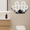 Wall Mounted Towel Holder with Large Capacity, Decorative Design for Kitchen and Bathroom