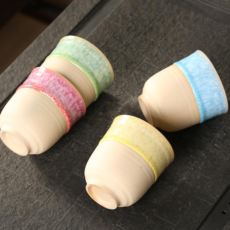 200ML Japanese Style Ceramic Coffee Cup Creativity Retro Kung Fu Tea Cups Single Pottery Drinkware Tableware Water Mugs New