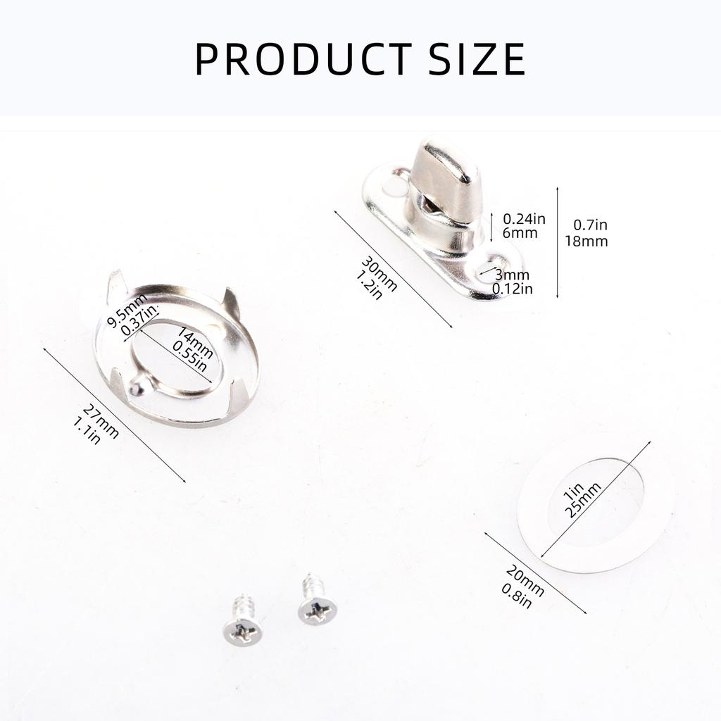 20Pieces Multipurpose Twist Lock Fasteners Set for Canvas Marine Panel with Mounting Screws and Eyelets Daily Use