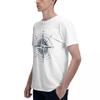 Graphic Compass Wind Rose Men Tee -Image Fashion Brand Men Tops Street Wear T-Shirt