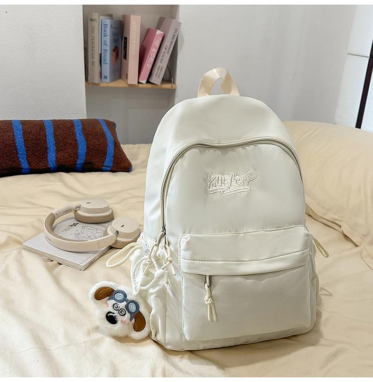 Schoolbag Milk Huhu Girl School Bag Japanese Ins College Style Elementary School Student Backpack Women's Casual Versatile Shopping Small Backpack