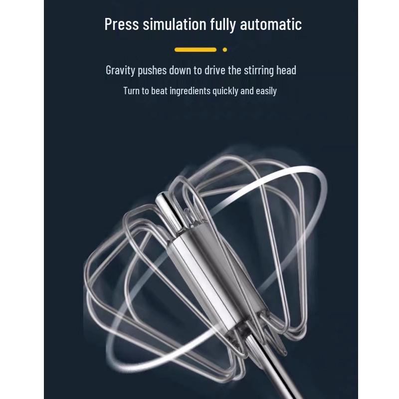 Stainless Steel Manual Egg Beater Whip Mixer for Baking