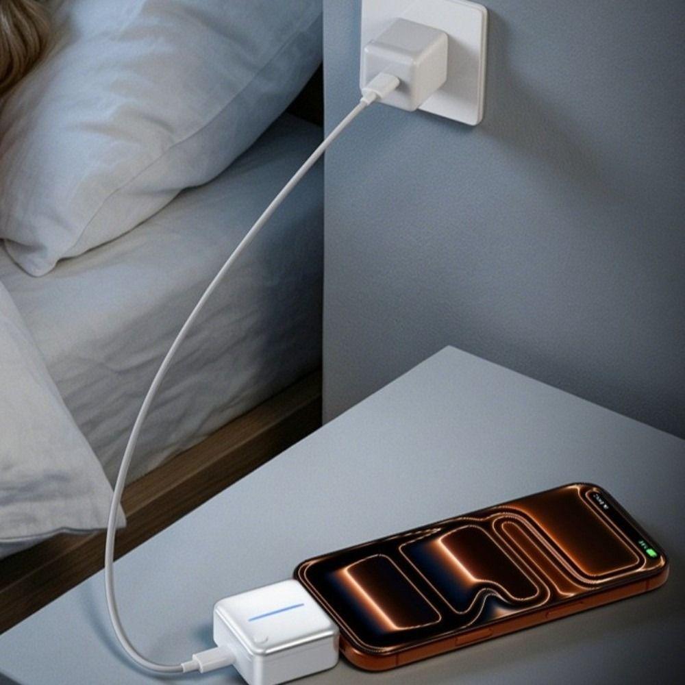 Type-C Auto Cut Off Charging Adapter Color Indicator Light Auto-Eject Charging Adapter Office Use