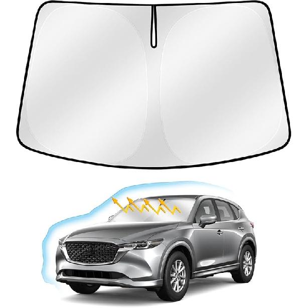 Windshield Sun Shade For Toyota Tundra -2024 2025, Upgraded Nano Material Front Window Shade Cover For Tundra -2025, Foldable Sunshade Tundra