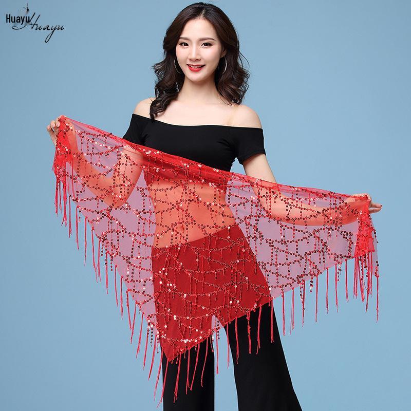 Belly Dance Sequin Tassel Waist & Hip Scarf Costume Belt