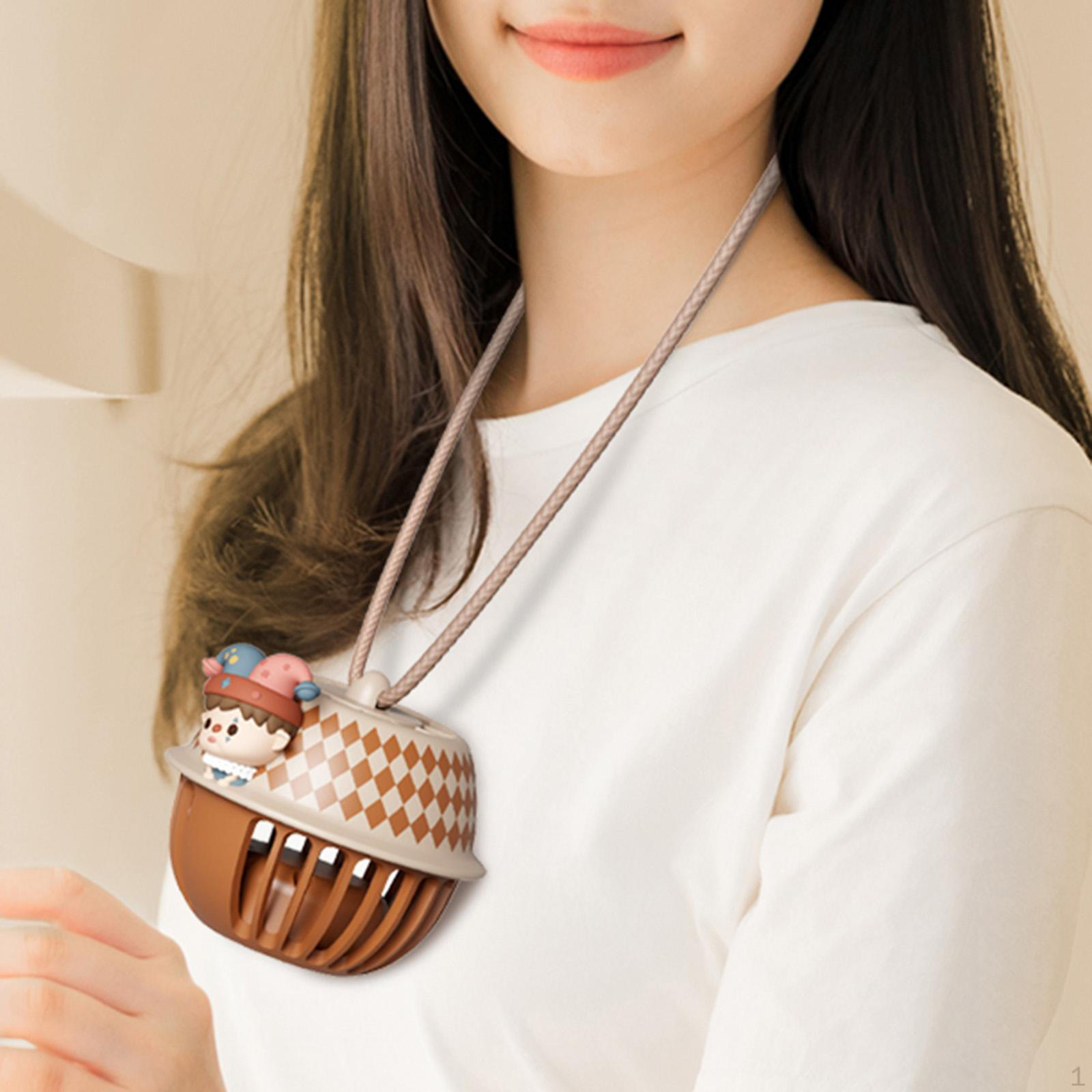 

Милое портативное охлаждающее ожерелье с вентилятором на шею, мини-маленькое личное для дома rabbit