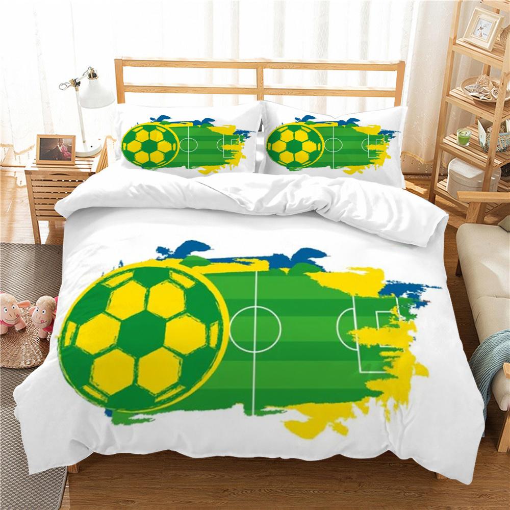 Football Bedding Cover Set with Pillowcase Fashion Cover Teen Children Luxury Home Bed Set Highend Duvet Cover