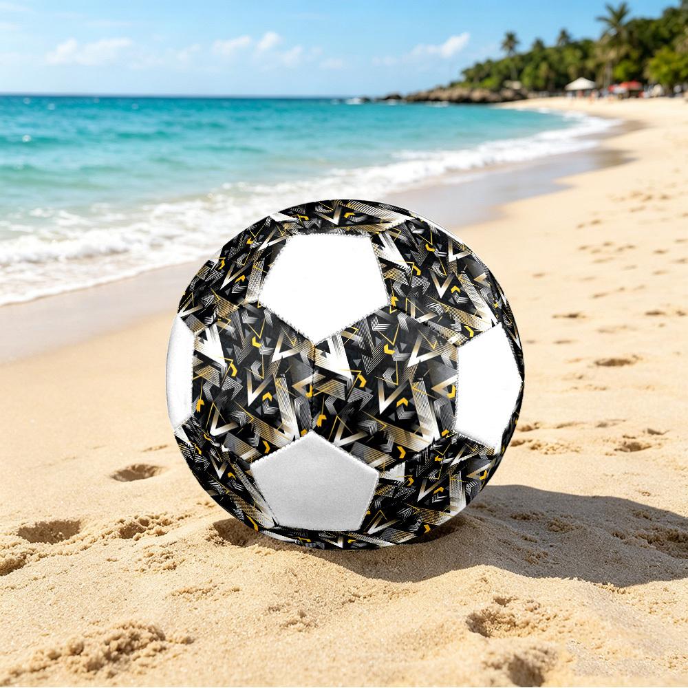 1pc Abstract Geometric Lightweight PVC Training Soccer Ball, Size 5, Suitable for Indoor and Outdoor TrainingGift y60336