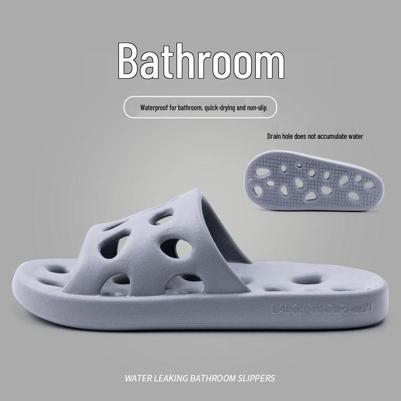 Men's and Women's Quick-Dry Non-Slip Shower Sandals - Summer Water-Permeable Indoor Slippers