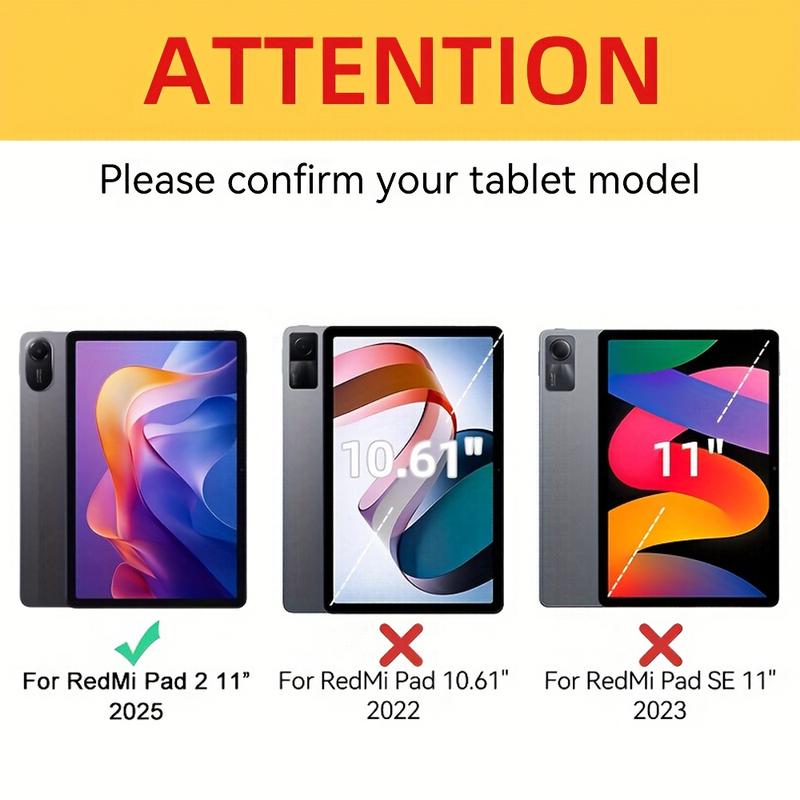 For Redmi Pad 2 Case Auto Wake Stand Tablet Cover For Coque Xiaomi Redmi Pad 2 2025 Case 11 inch Magnetic Smart Case accessories