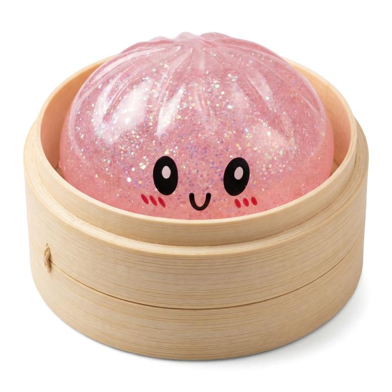 Soft Flash Steamed Buns Pinch Simulation Steamed Bread Desktop Decompression Ornaments Office Pressure Relief Pinch