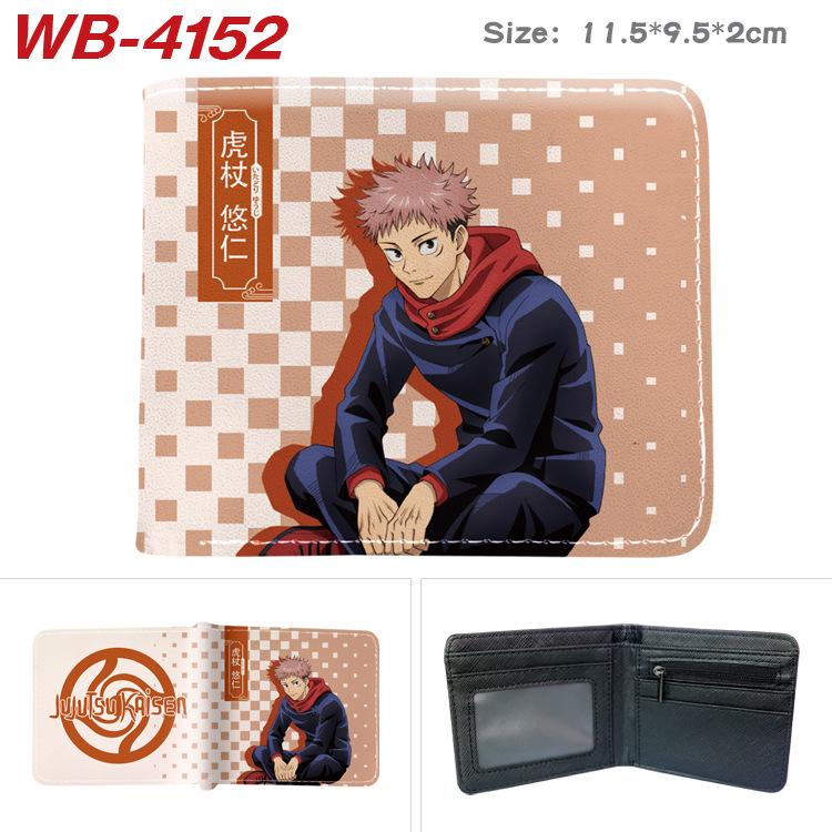 Jujutsu Kaisen Anime Wallet Gojo Satoru Yuji Itadori Print Short Bifold Card Holder Coin Purse PU Leather for Men Women 1pcs