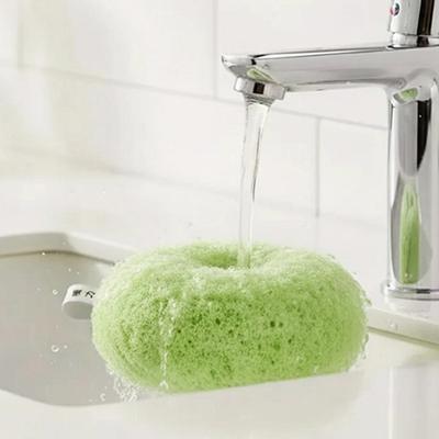 Antibacterial Bathroom Cleaning Sponge Ball, Sink Countertop Washbasin Magic Stain Removal Brush