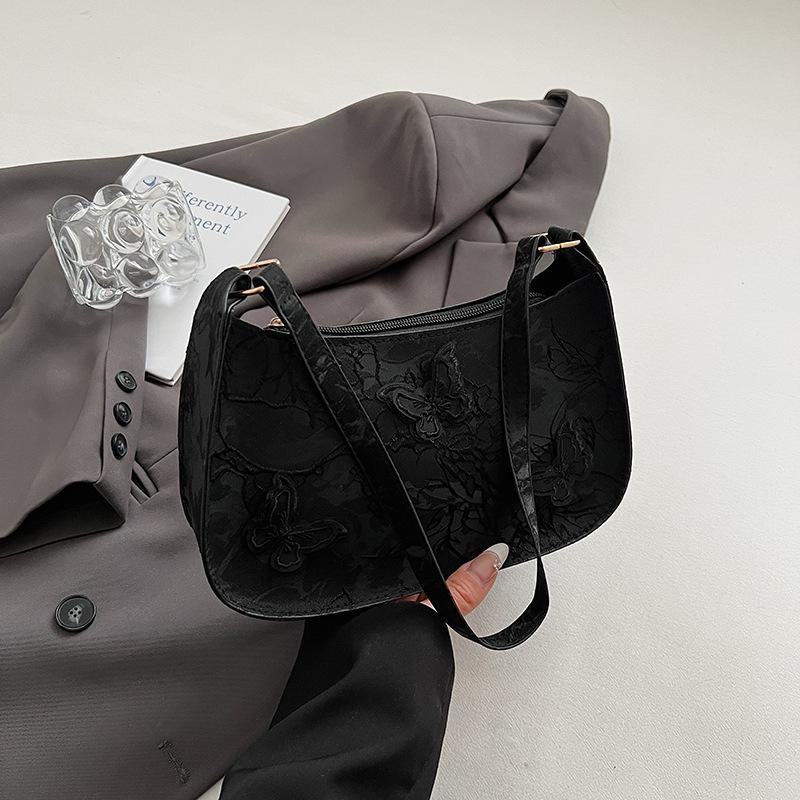 2025 summer new fashionable versatile embroidered shoulder armpit bag niche high-end messenger national style dumpling bag