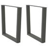 VidaXL Dining Table Legs V-Shape, 2 Pieces, Anthracite, 90 X (72-73,3) Cm, Steel 4012654