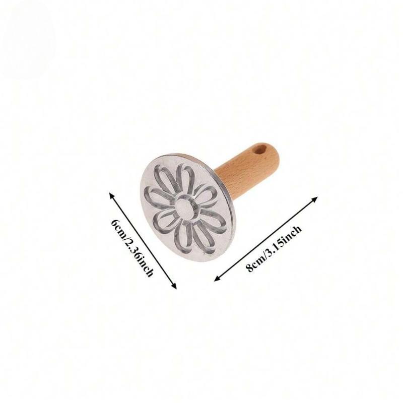 Metal Cookie Press Cutter Mold Cookie Stamper Decorating Supplies for DIY Baking Cakes Pastries Easy To Use Gift Package