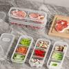 1/3/6Pcs Food Fruit Storage Box Multiple Compartments BPA Free Transparent Design Portable Refrigerator Freezer Organizer