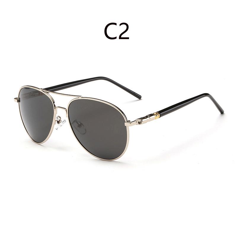 

Поляризованные солнцезащитные очки для мужчин, зеркальная оправа Aviation Metail, черные пилотные ретро-солнцезащитные очки для мужчин, классические очки