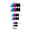 6PCS Car Brake Decorative Stickers Wheel Hub Styling Decals Accessories For BMW M X1 X3 X5 X6 X7 M3 E84 E83 F25 E91 E60 E30 E90