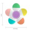 1Pcs Flower Shape Watercolor Colors 5-In-1 Fluorescent Pens Fingertip Spiral Highlighter Pen For School Office Stationery