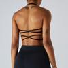 New Sexy Neck Hanging Sports Vest Women'S Yoga Bra Quick Drying Beautiful Back Running Fitness Bra Yoga Suit