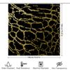 Luxury Black Gold Foil Shower Curtain Waterproof Home Decor Waterproof Bathtub Liner
