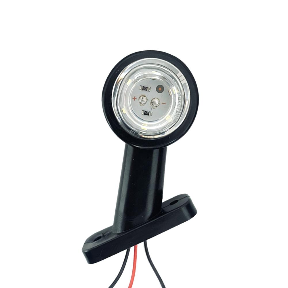 2Pcs DC 10-30V Car Truck Side Marker Lights Indicator Light Warning Signal Lamp Rear Tail White Red for Trailer Bus
