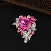 Vintage Crystal Brooch High -End Corsage Female Accessories Pin Simple Coat Suit Accessories