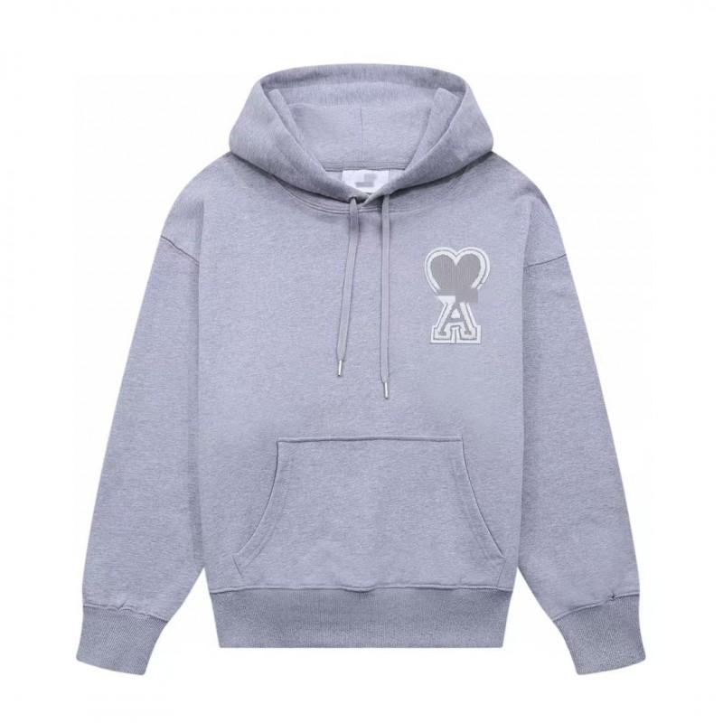 Cotton Couple Matching Set Oversized Hoodie With Heart Print Loose Fit Jogger Pants Men Women