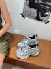 Rice new 2025 autumn muffin thick-soled heightening dad shoes breathable mesh sports casual shoes fashionable versatile women's shoes