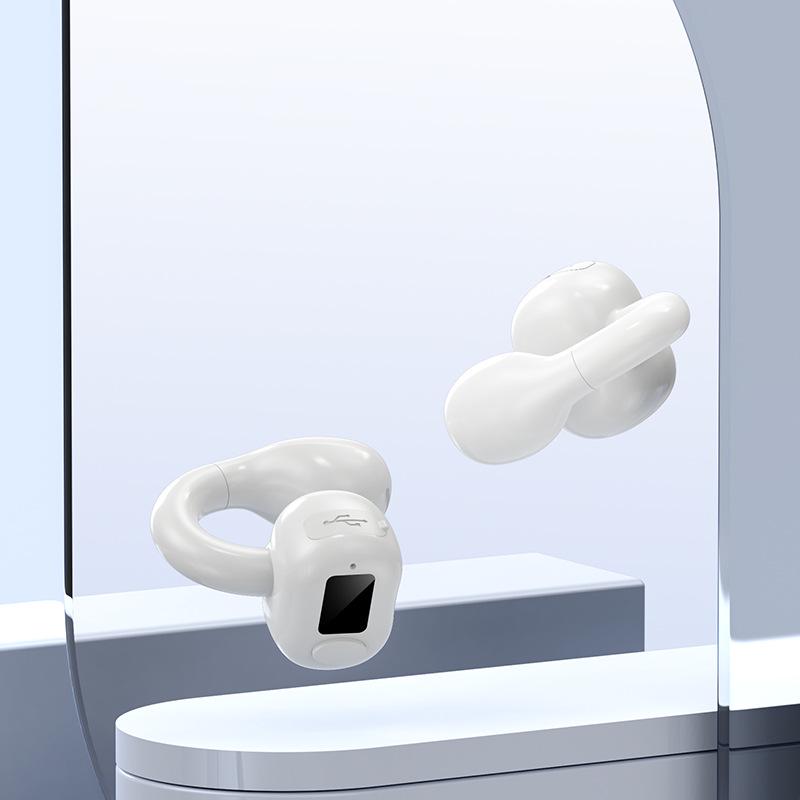 M10 Bluetooth Earbuds: New Clip-On, Dual or Single Ear, External Sound, Sports & Business Style.