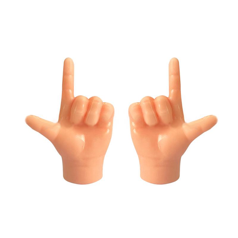 

1 комплект Інтерактивні креативні котячі іграшки з кумедними жестами Міні-мультистильові дражнильні котячі пальці Людські підроблені рукавички для рук Іграшки для домашніх тварин Товари