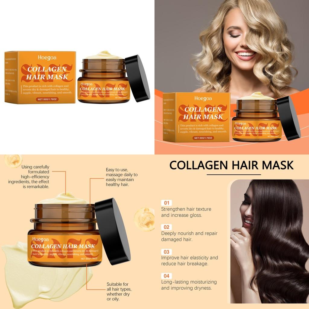 Hoegoa Nourishing Repair Hair Mask For Smooth And Silky Hair With Frizz Control 50g
